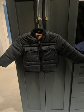 Zara boys Black Quilted Puffer Jacket